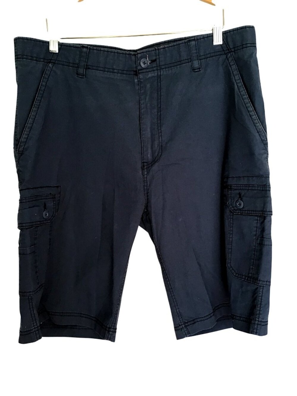 WEAR FIRST-MENS BLUE HIKING CARGO SHORTS LIGHT WEIGHT QUICK DRY 97%COTTON SIZE38